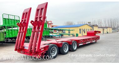 3 Axle Lowbed Trailer will be shipped to in Gisenyi Rwanda