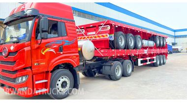 60ton 40ft 3 Axle Flatbed Semi Trailer will be Shipped to Kigali Rwanda