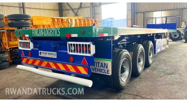 3 Axle 40ft Flatbed Container Trailer for Sale in Butare Rwanda