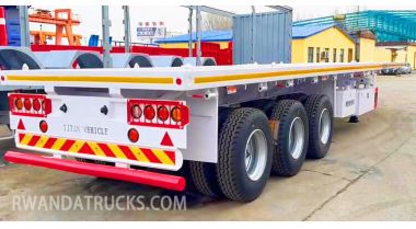 40 Ft 3 Axle Flatbed Semi Trailer will be Export to in Kigali Rwanda