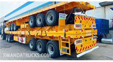 3 Axle 40 Ft Flatbed Truck Trailer will be Shipped to Rwanda
