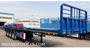 4 Axle Flatbed Deck Semi Trailers will be Sent to Rwanda