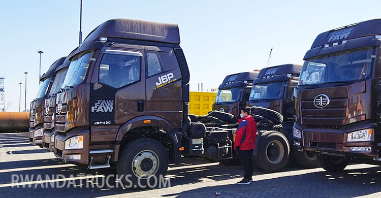 Faw J6P 420hp Tractor Truck will be Sent to Rwanda