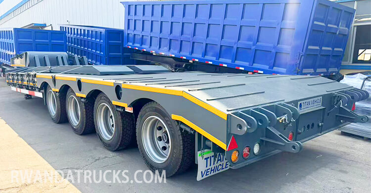 4 Axle Low Bed Trailer Price in Rwanda