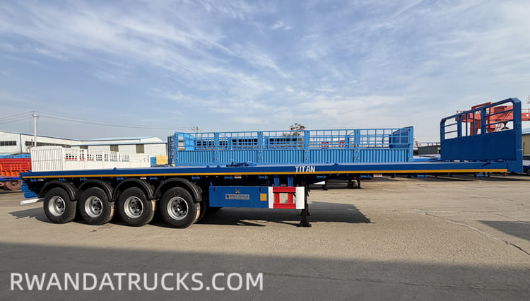 4 Axle Flatbed Deck Semi Trailers for Sale in Rwanda