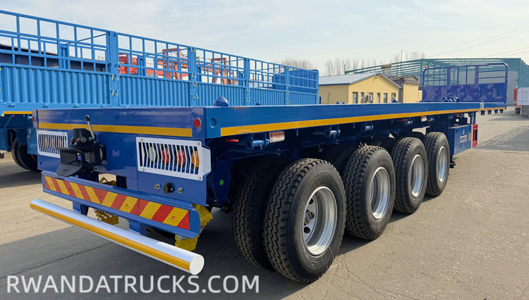 4 Axle Flatbed Deck Semi Trailers for Sale in Rwanda