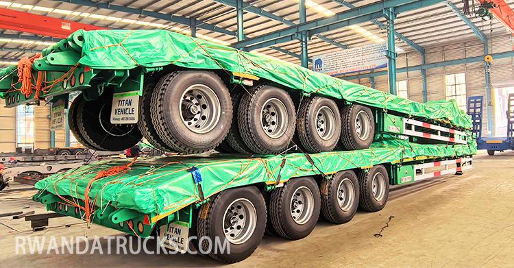 4 Axle Low Bed Trailer for Sale Price in Rwanda
