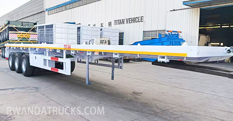 3 Axle Flatbed Semi Trailer for Sale in Rwanda
