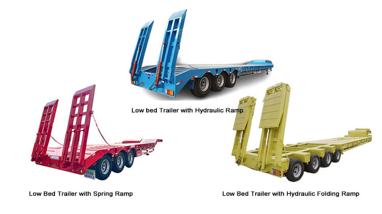 3 4 axle semi low bed trailer for sale in Rwanda