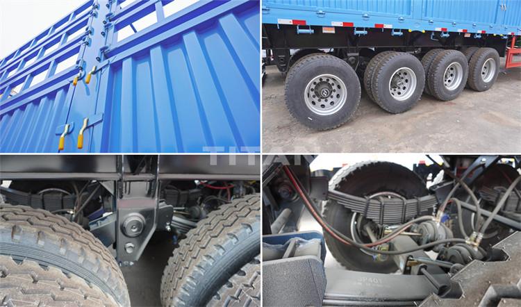 Fence Cargo Semi Trailer | Removable Side Wall Trailer for Sale in Rwanda