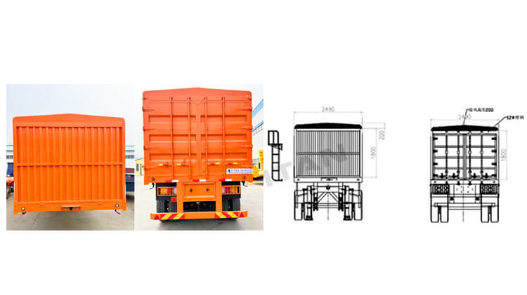 Fence Cargo Semi Trailer | Removable Side Wall Trailer for Sale in Rwanda