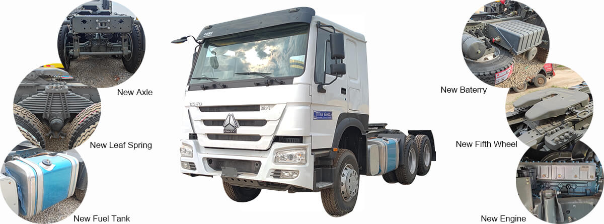 Used Howo Tractor Truck for Sale in Rwanda