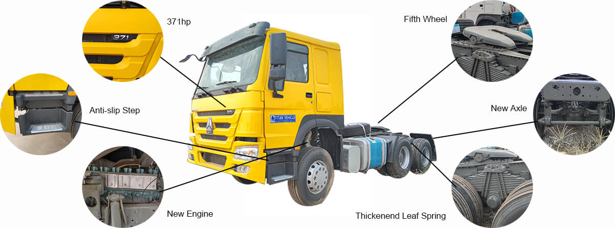 Used Howo Tractor Truck for Sale in Rwanda