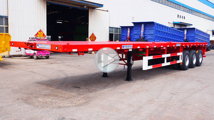 40 Ft 3 Axle Flat Bed Trailer for Sale Price in Rwanda