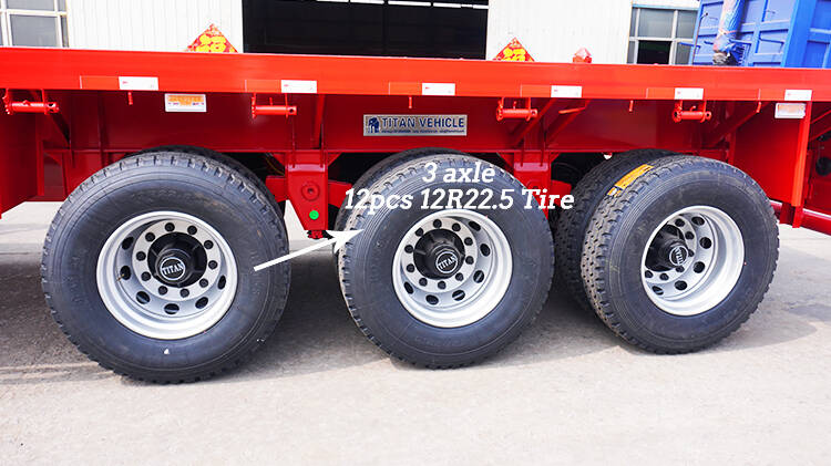 40 Ft 3 Axle Flat Bed Trailer for Sale Price in Rwanda