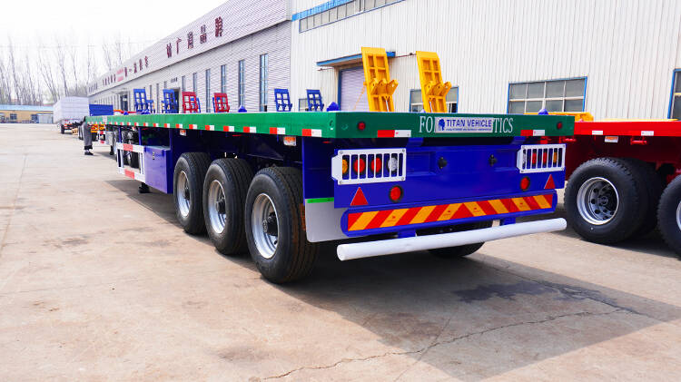3 Axle 40 Foot Trailer Price | 40 Foot Flatbed Trailer for Sale in MICD