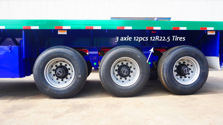 3 Axle 40 Foot Trailer Price | 40 Foot Flatbed Trailer for Sale in MICD