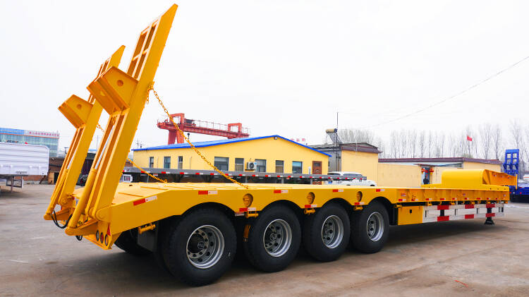 4 Axle 40ft Low Bed Semi Trailer for Sale in Rwanda
