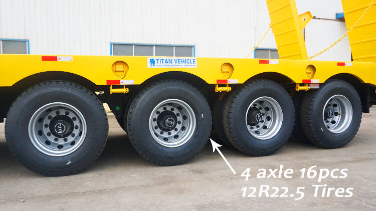 4 Axle 40ft Low Bed Semi Trailer for Sale in Rwanda