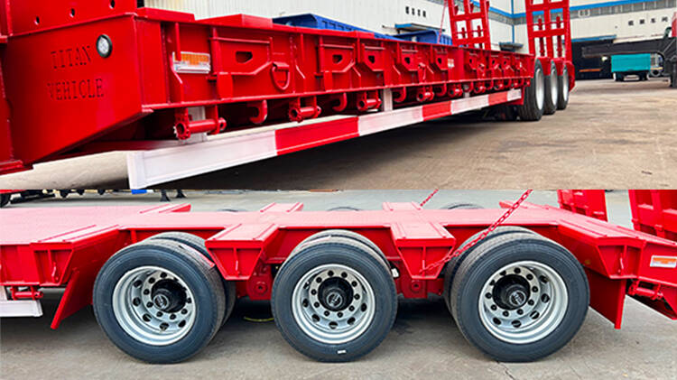60 Ton 3 Axle Lowbed Trailer for Sale in MICD Rwanda
