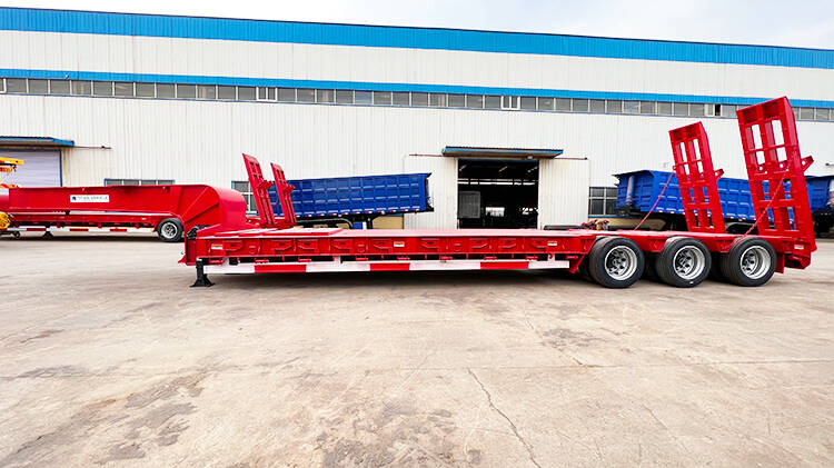 60 Ton 3 Axle Lowbed Trailer for Sale in MICD Rwanda