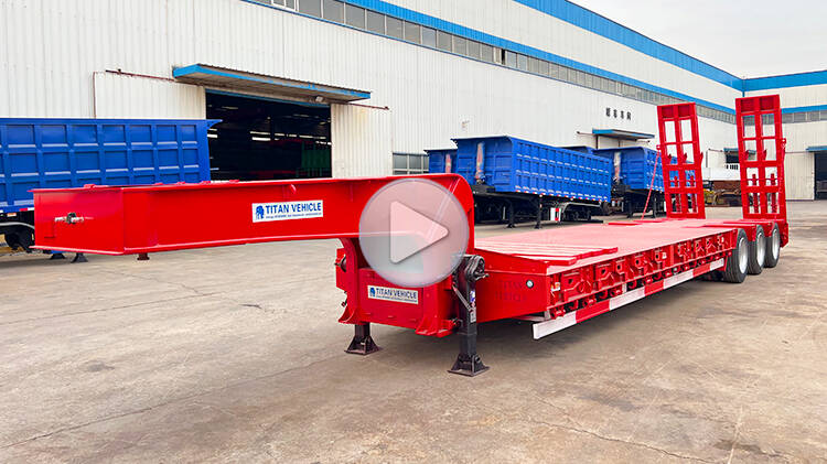 60 Ton 3 Axle Lowbed Trailer for Sale in MICD Rwanda