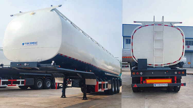 Tri Axle 45000L Fuel Tanker Trailer for Sale Price in Rwanda