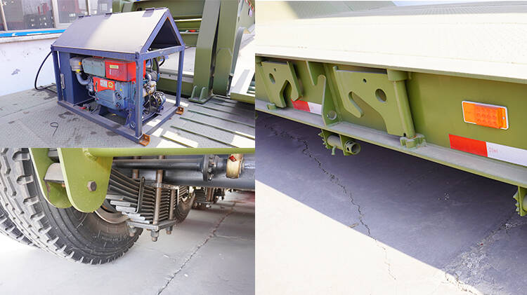 4 Axle 100ton Flatbed Gooseneck Trailers in Kigali Rwanda
