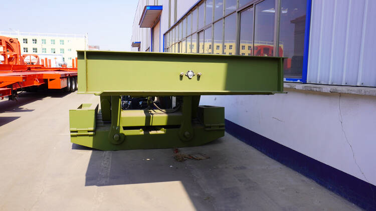 4 Axle 100ton Flatbed Gooseneck Trailers in Kigali Rwanda