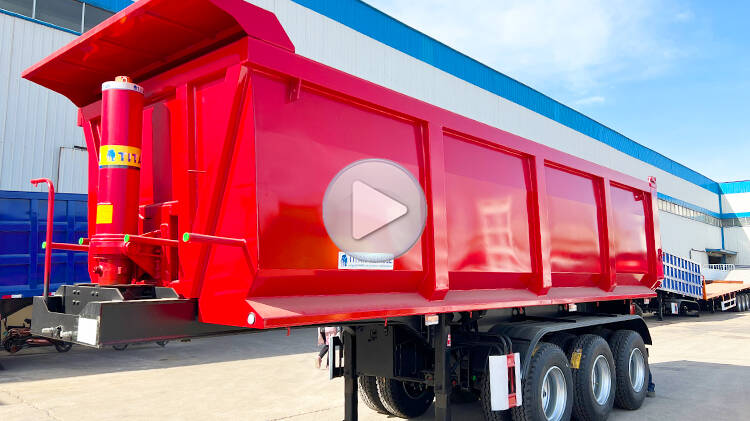 3 Axle Heavy Duty Dump Trailer for Sale Manufacture in Rwanda