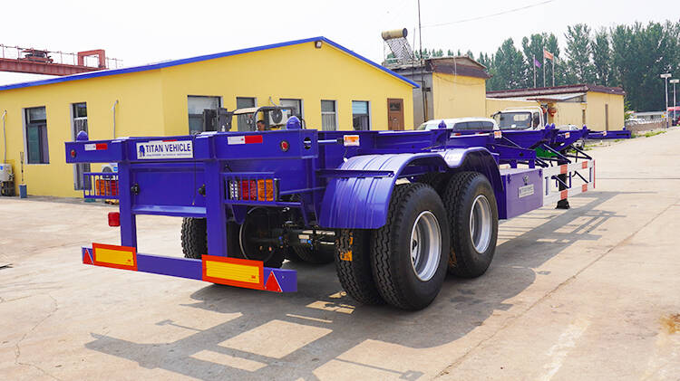 2 Axle 40 Foot Container Skeleton Trailer for Sale in Rwanda