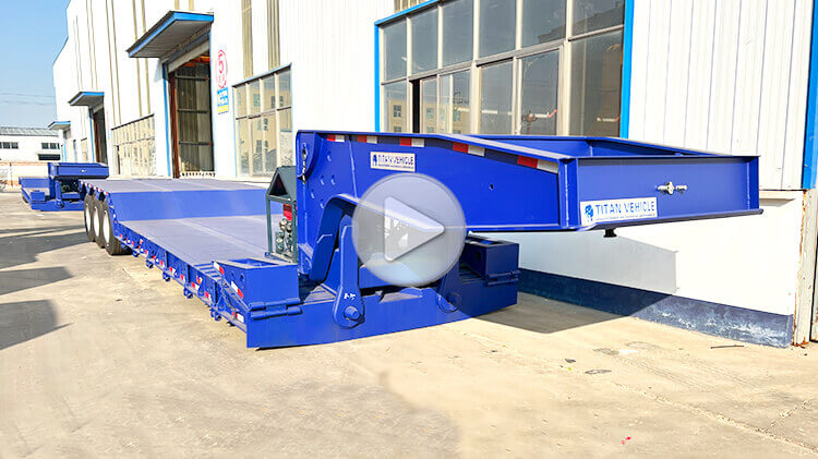 3 Axle 80ton Removable Gooseneck Trailer for Sale in Kigali Rwanda