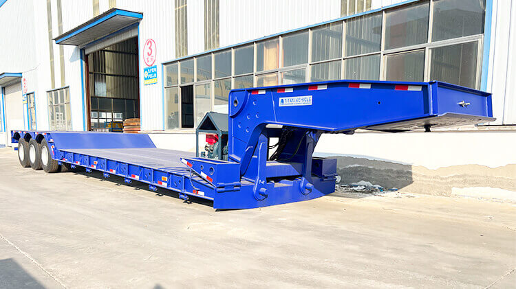 3 Axle 80ton Removable Gooseneck Trailer for Sale in Kigali Rwanda