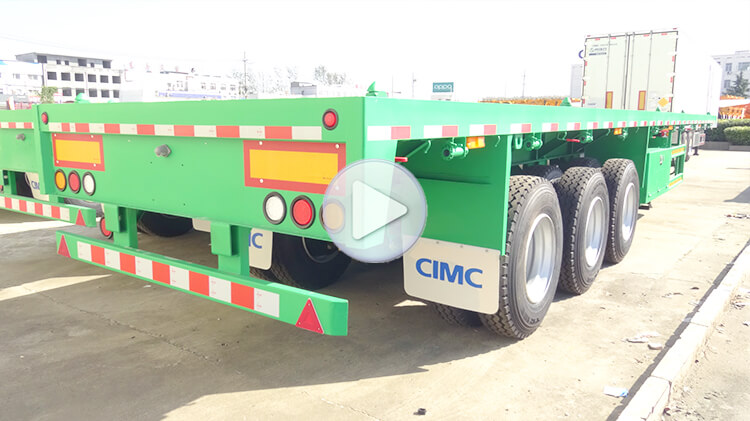 CIMC 3 Axle Flat Bed Trailer for Sale in Kigali Rwanda
