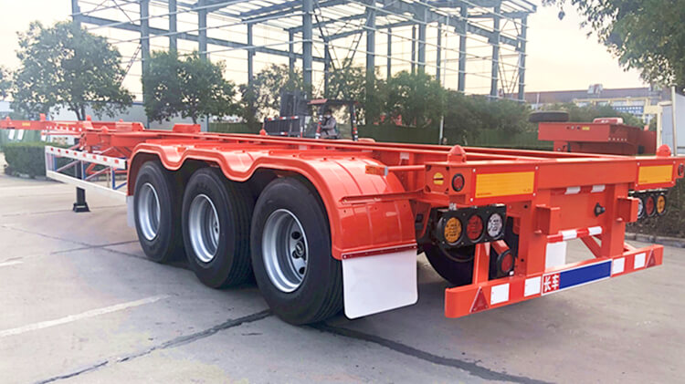 CIMC 40ft Container Trailer for Sale in Rwanda | CIMC Vehicles