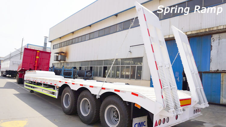 CIMC Vehicles 3 Axle 100ton Lowbed for Sale in Rwanda