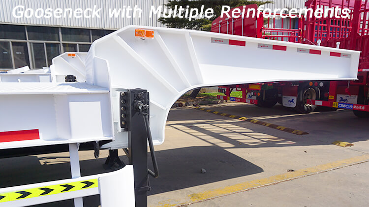 CIMC Vehicles 3 Axle 100ton Lowbed for Sale in Rwanda