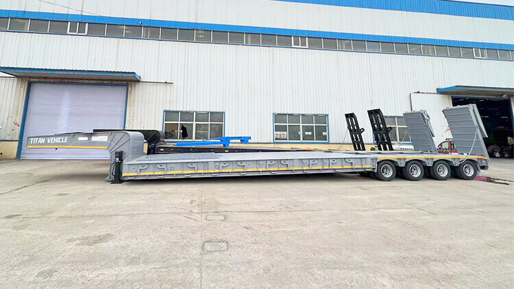 4 Line 8 Axle Low Bed Trailer for Sale Price in Rwanda