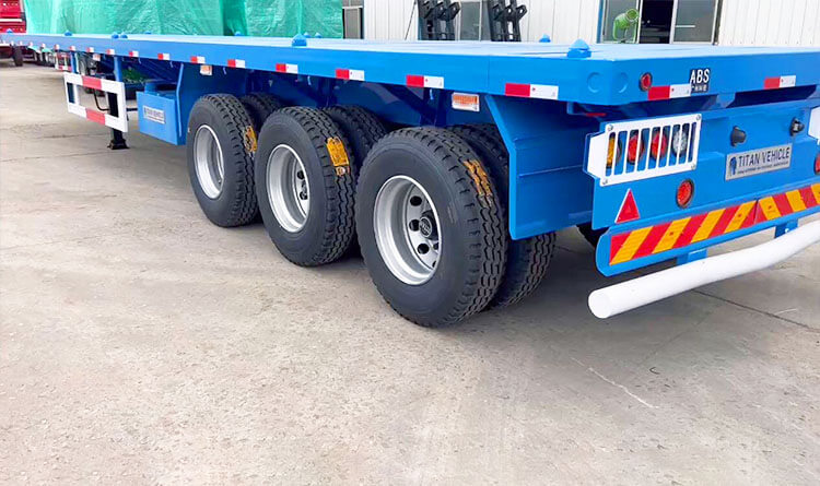 Three Axle Flatbed Semi Trailer | Flat Bed Trailer for Sale in Kigali Rwanda