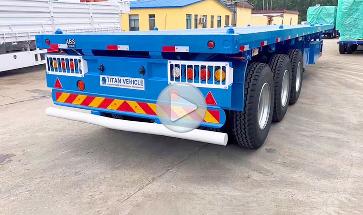 Three Axle Flatbed Semi Trailer | Flat Bed Trailer for Sale in Kigali Rwanda