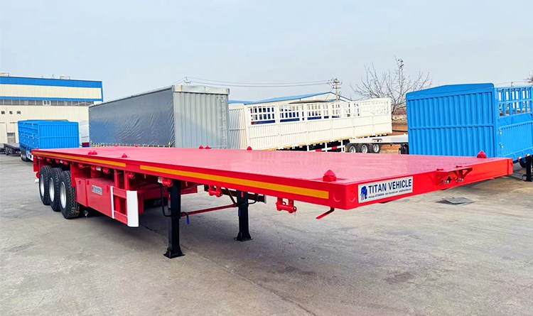 3 Axle Flatbed Trailer | 40 Foot Flatbed Trailer for Sale in Rwanda