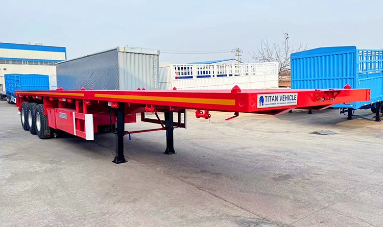 3 Axle Flatbed Trailer | 40 Foot Flatbed Trailer for Sale in Rwanda