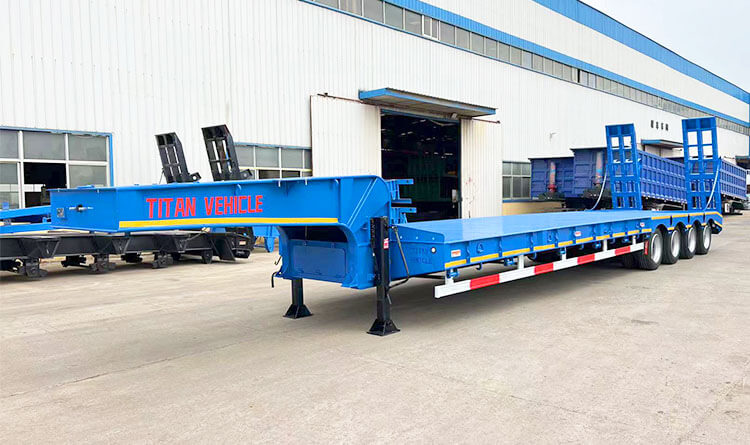 100 Ton Low Bed Trailer | 4 Axle Low Bed Trailer Price in Rwanda