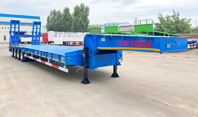 100 Ton Low Bed Trailer | 4 Axle Low Bed Trailer Price in Rwanda