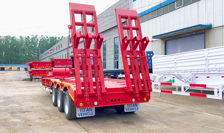 3 Axle Low Bed Trailer for Sale | Low Bed Trailer Truck for Sale in Rwanda