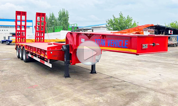 3 Axle Low Bed Trailer for Sale | Low Bed Trailer Truck for Sale in Rwanda