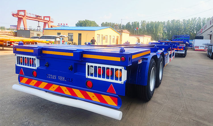 2 Axle 40ft Gooseneck Shipping Container Trailer for Sale in Kigali Rwanda