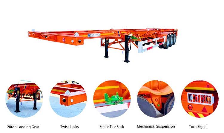Container Chassis for Sale | Skeleton Trailer for Sale in MICD Rwanda