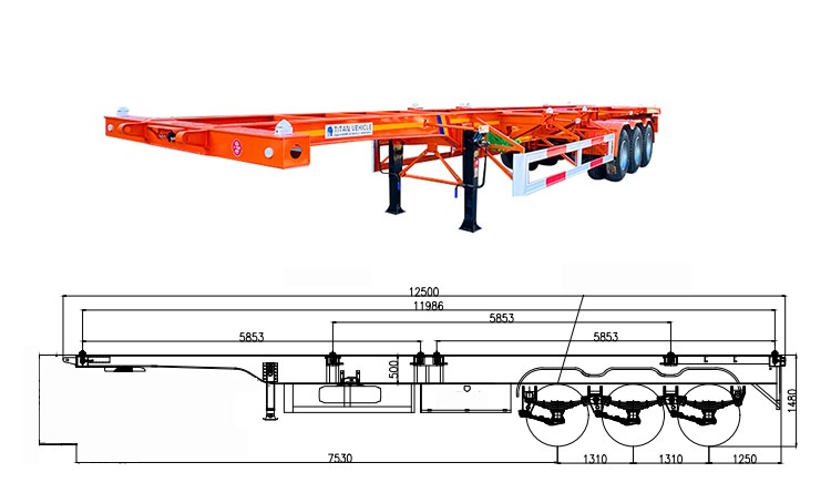 Container Chassis for Sale | Skeleton Trailer for Sale in MICD Rwanda