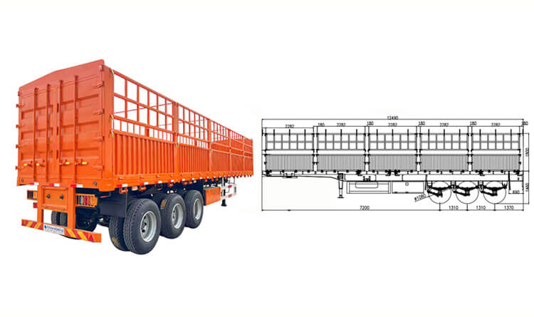 Fence Semi Trailer | Trailer with Fence for Sale in Kigali Rwanda